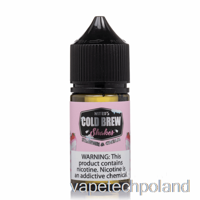 Vape Tech Poland Strawberi And Cream - Nitros Sole Na Zimno - 30ml 25mg